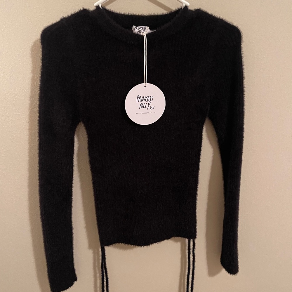 NWT PRINCESS POLLY BLACK SWEATER